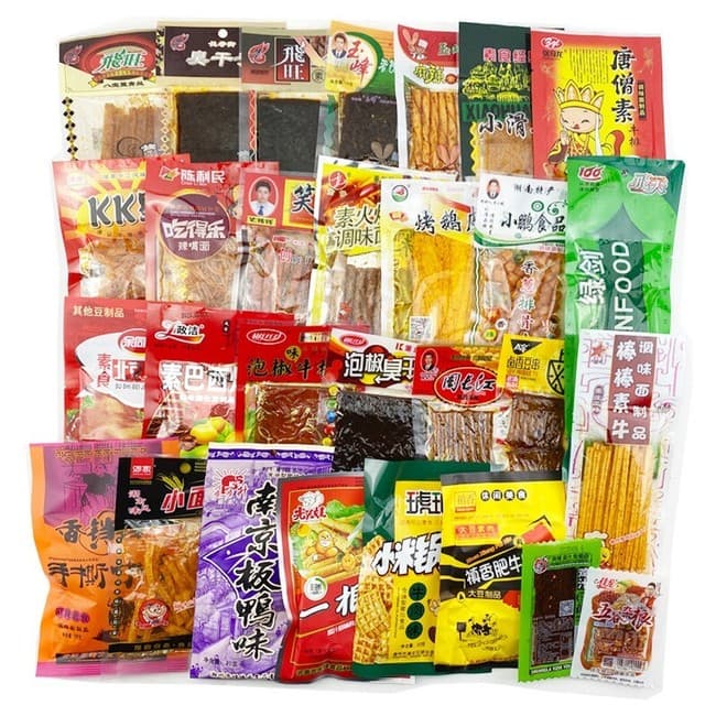 Spicy Snack Variety Pack, Latiao 辣条 - 30 Types of Chinese Spicy Snacks product image