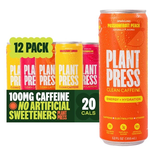 Plant Press Variety Pack Organic Clean Caffeine Energy Drink & Coffee Alternative product image