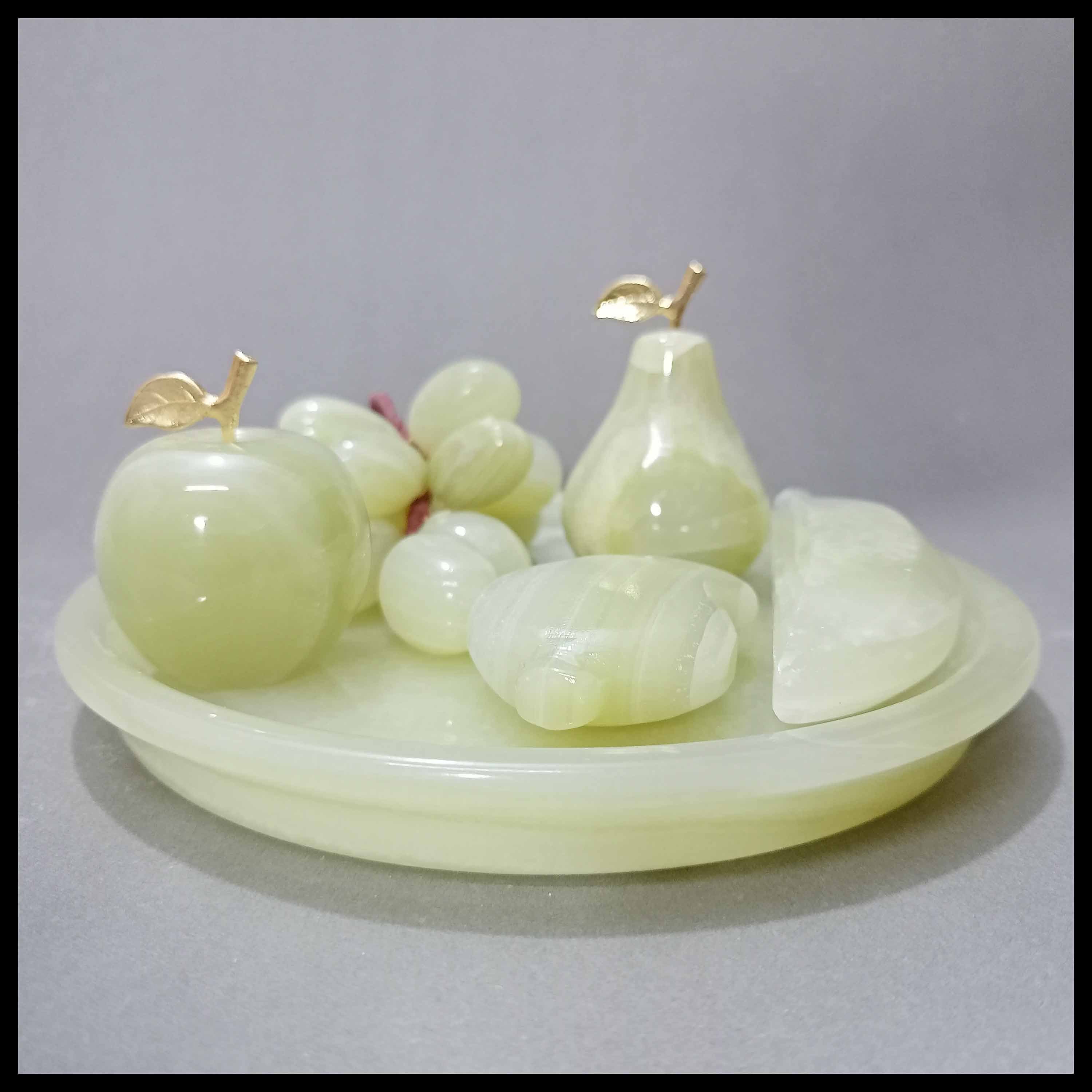 Onyx Fruit Set/Pakistani Handcrafted Marble Fruit Set/Fruit Set For Homedecor/Made With Marble/Onyx Decoration/Best Gift product image