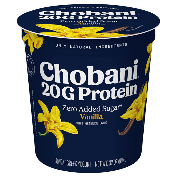Chobani 20g Protein Lowfat Vanilla Greek Yogurt product image