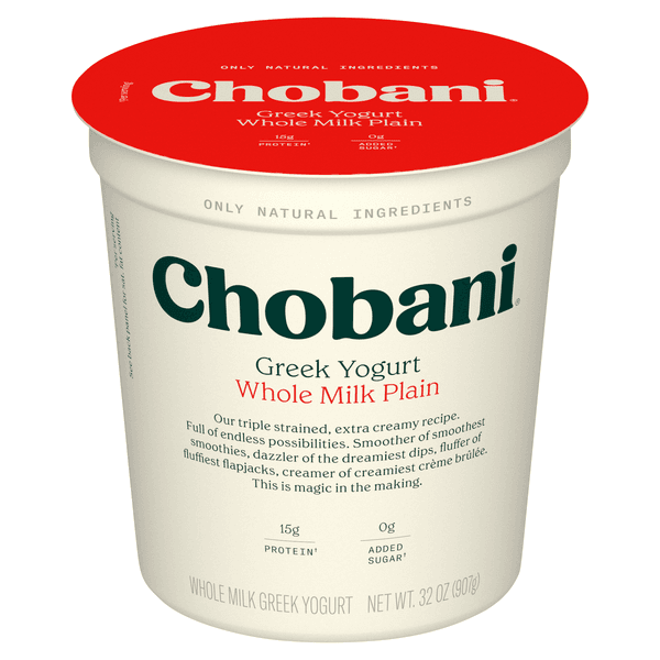 Chobani Whole Milk Plain Greek Yogurt product image