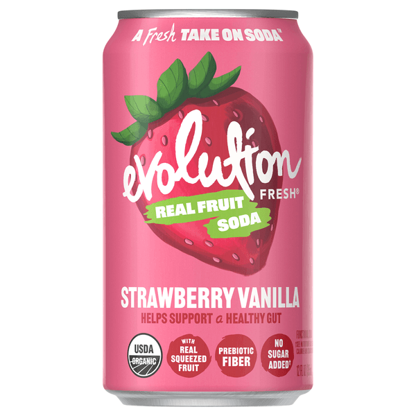Evolution Fresh Organic Strawberry Vanilla Real Fruit Soda product image