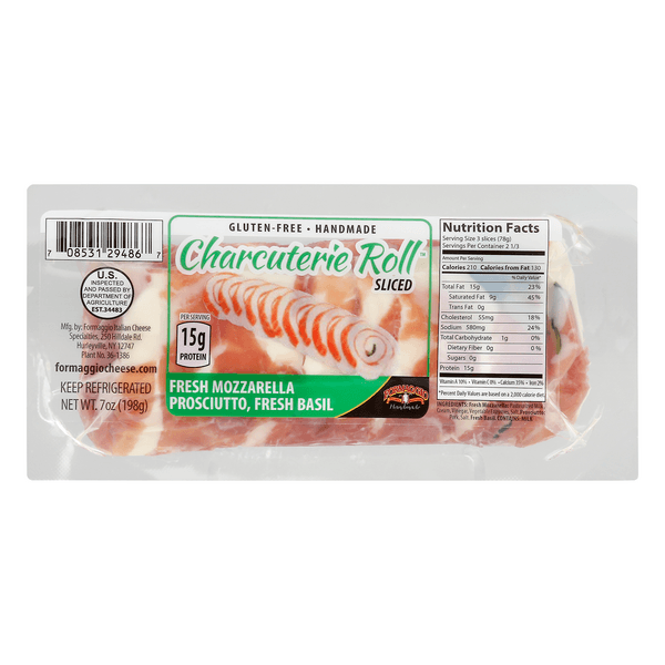 Formaggio Sliced Mozzarella Prosciutto & Basil Charcuterie Roll product image
