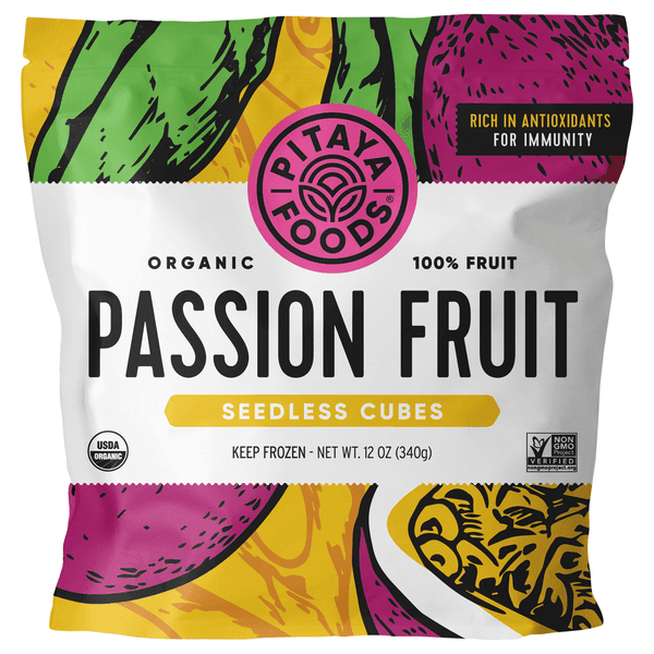 Pitaya Foods Organic Passion Fruit Seedless Cubes product image