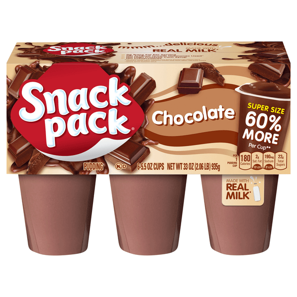 2 Pack Super Snack Pack Chocolate Pudding Cups product image