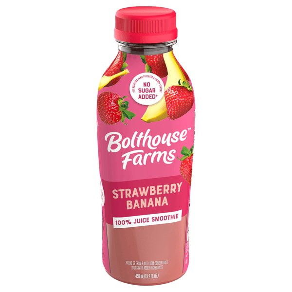 Bolthouse Farms Strawberry Banana 100% Fruit Juice Smoothie Fresh product image