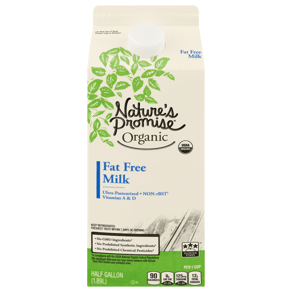 Nature's Promise Organic Fat Free Skim Milk product image