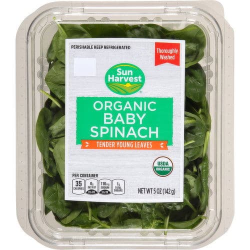 Smart & Final Sun Harvest Organic Baby Spinach product image