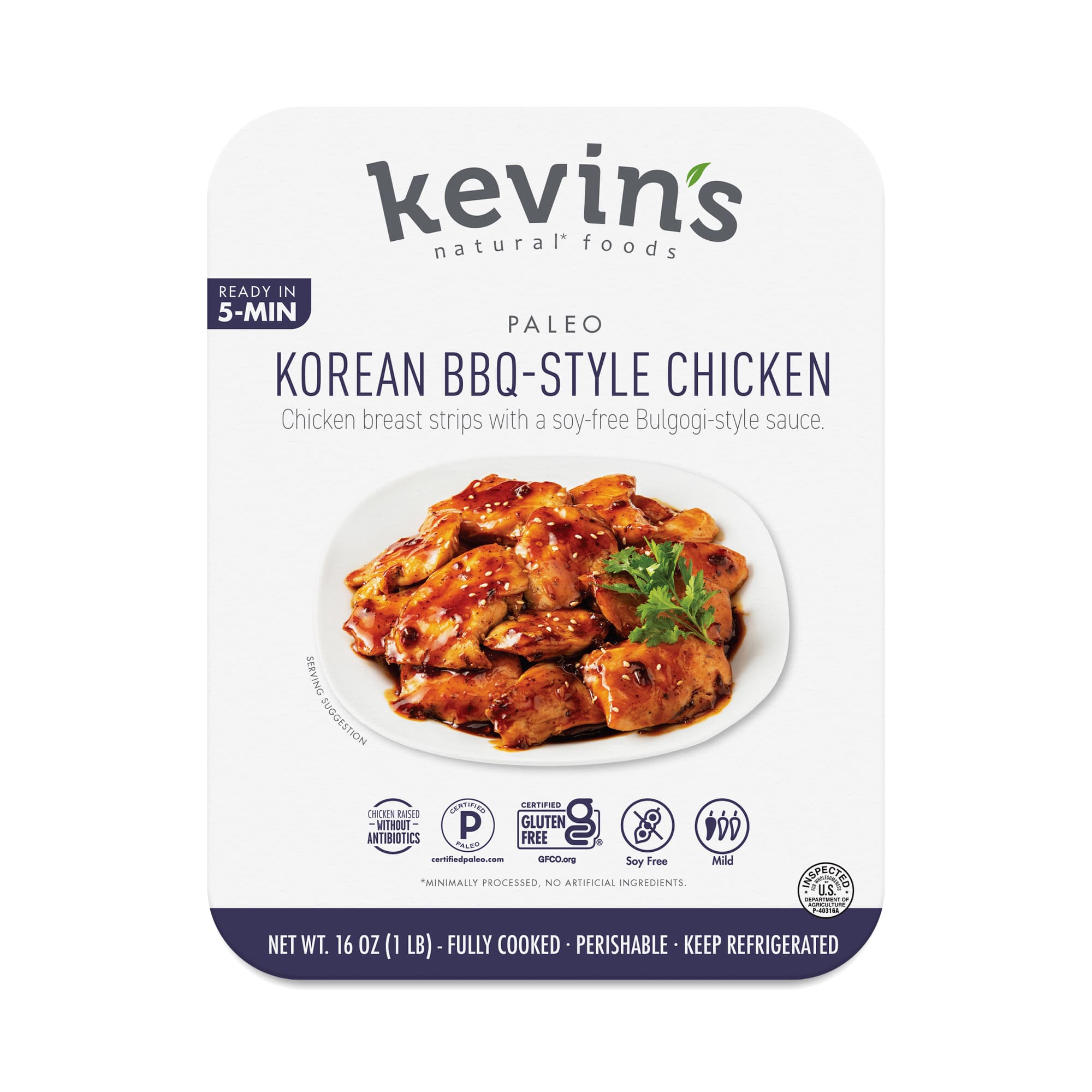 Kevin's Natural Foods Korean BBQ-Style Chicken product image